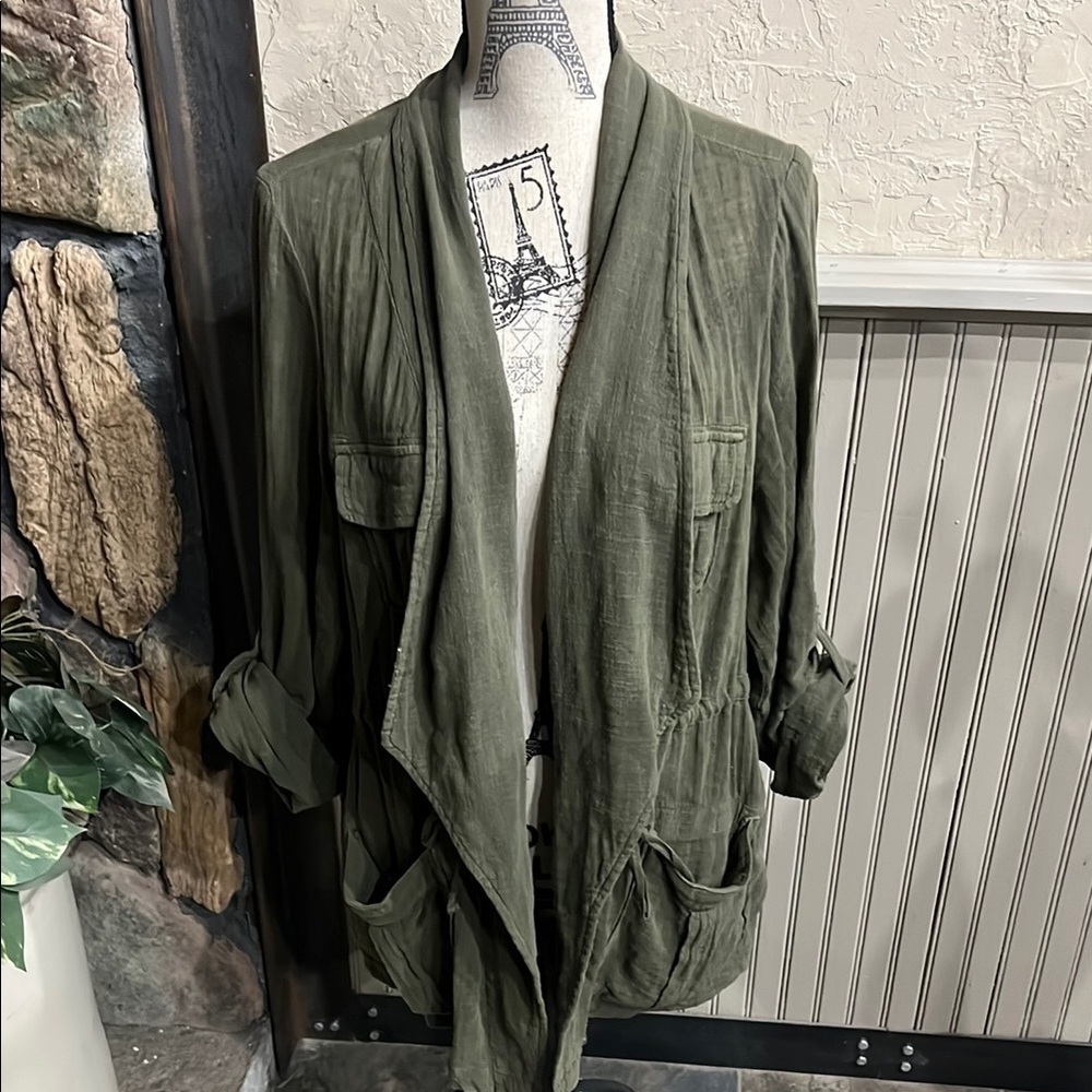 Torrid Green Utility Jacket with Relaxed Fit